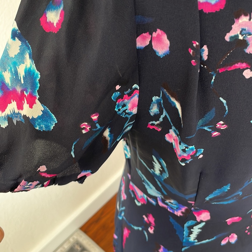 SILK TANYA TAYLOR ESTRELLA DRESS SIZE 4 - Picture 13 of 16